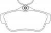 BREMBO P61095 Комплект тормозных колодок задних