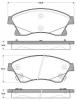 NK 223644 Колодки тормозные дисковые передние / CHEVROLET Cruze,OPEL Astra-J 09~