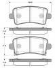 NK 223643 Колодки тормозные дисковые задние / OPEL Insignia (17``/17+)