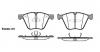 REMSA 141900 1419 00_=FDB4287=FDB4258 [34116783554] колодки дисковые п./ BMW X6 E71/E72/GT 4.4i 08