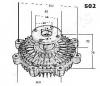 JAPANPARTS VC-502 Сцепление, вентилятор радиатора