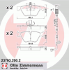 ZIMMERMANN 23793.200.2 Комплект тормозных колодок, диско