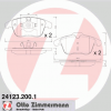 ZIMMERMANN 24123.200.1 КОЛОДКИ ТОРМ FRD GALAXY/MONDEO IV/S-MAX/FREEL 2 VOLV S80 II/V70 III F 06/10-&gt;&gt;