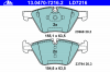 ATE 13.0470-7216.2 КОЛОДКИ ТОРМ BMW 1 E81/E87/E82/E88 3 E90/E91/E92/E93 X1Z4 E89 F 04/09-&gt;&gt;