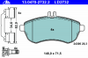 ATE 13.0470-2732.2 Колодки пер CERAMIC MB W204 06-&gt;