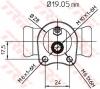 TRW BWD119 Колесный тормозной цилиндр