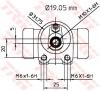 TRW BWD135 Колесный тормозной цилиндр