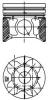 KOLBENSCHMIDT 40179600 поршень/ Citroen C4/C5, Peugeot 307/407 1.6HDi 04] d75x3x1,95x2,5 std