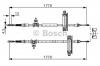 BOSCH 1 987 477 931 Трос, стояночная тормозная система