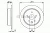 BOSCH 0986479657 Диск тормозной LEXUS IS II 05- задний