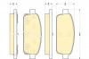 GIRLING 6118449 Колодки тормозные CHEVROLET CRUZE 09-/ORLANDO 11-/OPEL ASTRA J 10- задние