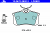 ATE 13.0470-2820.2 КОЛОДКИ ТОРМ AUDI A2/A3/A4 B6/B7/A6/A8/TT SEAT AROS/CORD II/III/IBIZ III/IV/LEON I/TOLED II SKO FAB