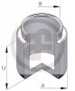 AUTOFREN SEINSA D025128 D025128_рем.к-т диск.торм./ Mitsubishi Montero 91-93, Ford Maverick 92-96 d.43