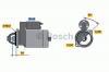 BOSCH 0001109012 СТАРТЕР 1,6 KW  12 V