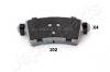 JAPANPARTS PP-102AF Комплект тормозных колодок, дисковый тормоз