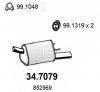 ASSO 34.7079 Глушитель выхлопных газов конечный