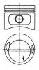 KOLBENSCHMIDT 93968610 поршень/ MB W123/W124/W201 2.3E M102 80-93 d95,5x1,75x2x3,5 +0,5