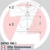 ZIMMERMANN 24743.190.1 КОЛОДКИ ТОРМ AUDI A4/A5/Q5 1.8/2.0/2.7/3.0/3.2 TDI QUATT F 07/09-&gt;&gt;