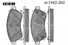 ICER 181942-202 Комплект тормозных колодок, дисковый тормоз