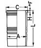 KOLBENSCHMIDT 89 186 110 Гильза MAN D2840/2842/2848 d128.0 STD (51.01201.0309) KS Original