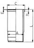 KOLBENSCHMIDT 89588110 гильза d123 H+F=9.35+0.75