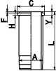 KOLBENSCHMIDT 89 370 110 Гильза Volvo D/TD71 d104.775 STD KS Original