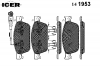 ICER 141953 КОЛОДКИ ТОРМДИСК VW T5/MULTIVAN V (7HM, 7HF)  09-&gt;