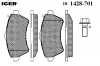 ICER 181428-701 Комплект тормозных колодок, дисковый тормоз