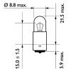 PHILIPS 13929MDCP Лампа T4W MD 24V (упаковка Carton box 1 шт ) (код производителя 69958673)