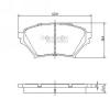 NIPPARTS J3603052 Комплект тормозных колодок, диско