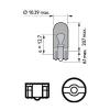 PHILIPS 12396NACP Лампа оранжевая WY5W 12V 5W W2.1X9.5d