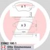 ZIMMERMANN 23982.180.1 КОЛОДКИ ТОРМ OPL CORSA D 1.0/1.2/1.3/1.4 F 06/09-&gt;&gt;