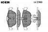 ICER 181900 Комплект тормозных колодок, дисковый тормоз