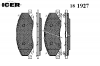 ICER 181927 Комплект тормозных колодок, дисковый тормоз