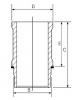 GOETZE 1463660000 гильза/ Citroen Berlingo/Xsara/C3, Peugeot 206/307 1.4i TU3JP 86] d75