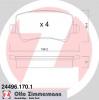 ZIMMERMANN 24496.170.1 КОЛОДКИ ТОРМ FRD GALAXY/S-MAX VOLV S80 II/V70 III/XC60/XC70 R 06/10-&gt;&gt;