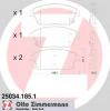 ZIMMERMANN 25034.185.1 Колодки тормозные