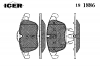 ICER 181886 Комплект тормозных колодок, дисковый тормоз