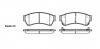 REMSA 119602 1196 02_=FDB4062=D3146M-01 [GPYB3328ZD] колодки дисковые п./ Mazda 6 1.8/2.0/2.5 07