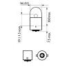 PHILIPS 12814CP Лампа R10W BA15s 12V 10W