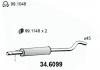ASSO 34.6099 Средний глушитель выхлопных газов