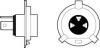 VALEO 032509 Лампа H4 Life X2 [удвоенный срок службы] 12V(55/60W) [картон]