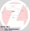 ZIMMERMANN 20778.196.1 Комплект тормозных колодок, диско