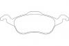 WAGNER LOCKHEED WBP23154A WBP23154A_=FDB1318 [1075558] колодки дисковые п./ Ford Focus 1.4 16V/1.8 16V/2.0 16V/1.8TDi 98-04