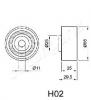 JAPANPARTS BE-H02 Устройство для натяжения ремня, ремень ГРМ