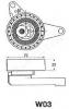 JAPANPARTS BE-W03 Устройство для натяжения ремня, ремень ГРМ