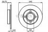BOSCH 0986478216 Торм.диск зад.[245x10] 4 отв.(min 2)