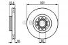 BOSCH 0986479060 Торм.диск пер.вент.[323x30] 5 отв.