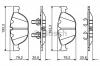 BOSCH 0 986 494 349 Комплект тормозных колодок, дисковый тормоз