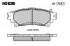 ICER 181983 КОЛОДКИ ТОРМ. LEXUS RX 270/350/450H 08-&gt;